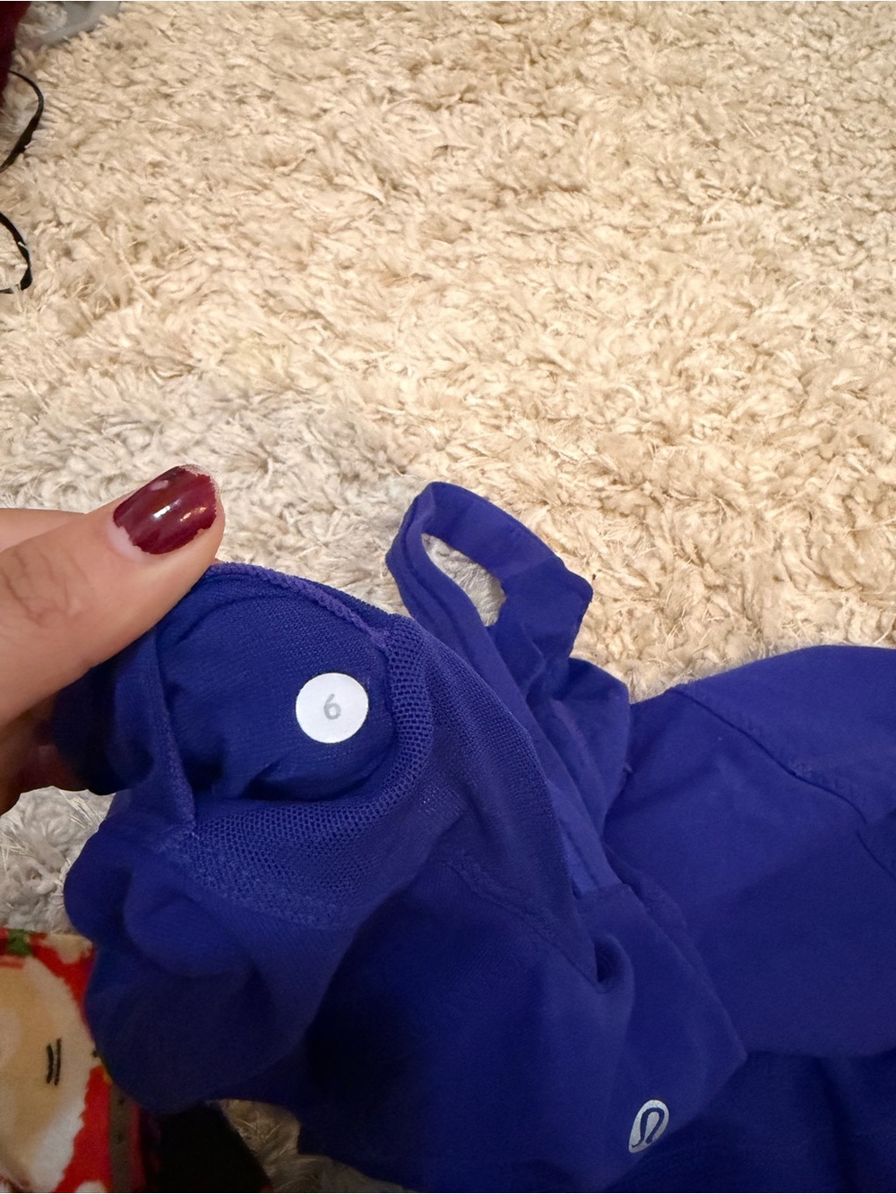 Lululemon Cross My Heart Tank – Pigment Blue – Size 6 - Picture 5 of 5